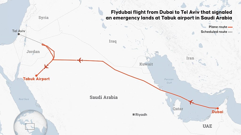 FlyDubai Flight to Israel Diverted to Saudi Arabia After Cockpit Incident